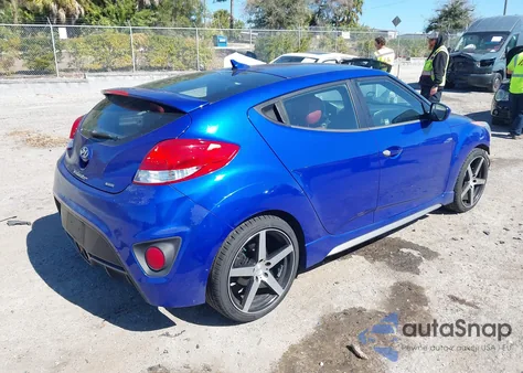 2014 Hyundai Veloster Turbo R-Spec z USA, uszkodzony, nr VIN KMHTC6AE0EU202351